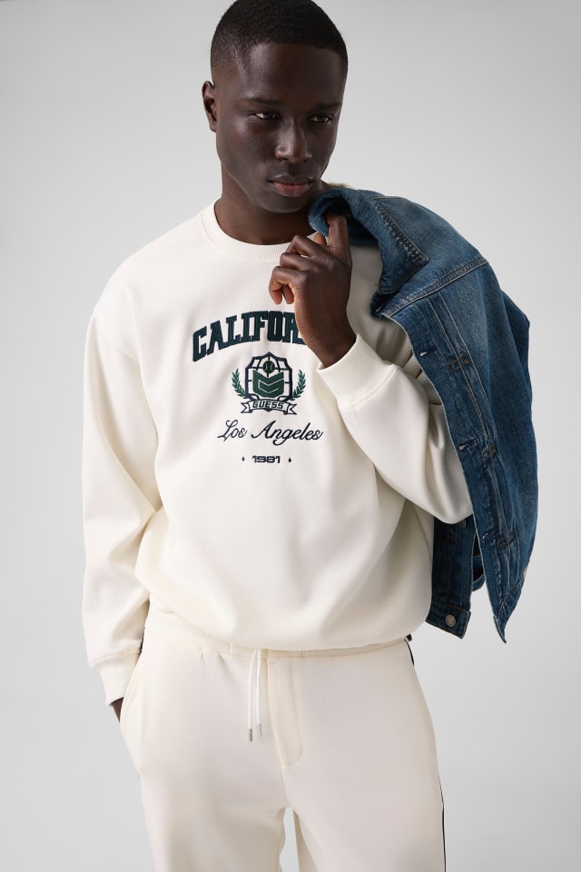 Embroidered logo sweatshirt