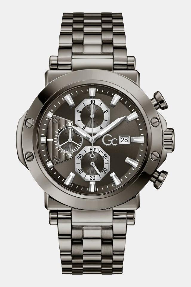 Montre multifonction en acier inoxydable GC 44 mm