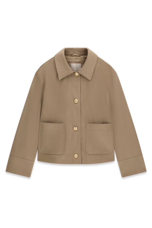 Chaqueta de ante sintético