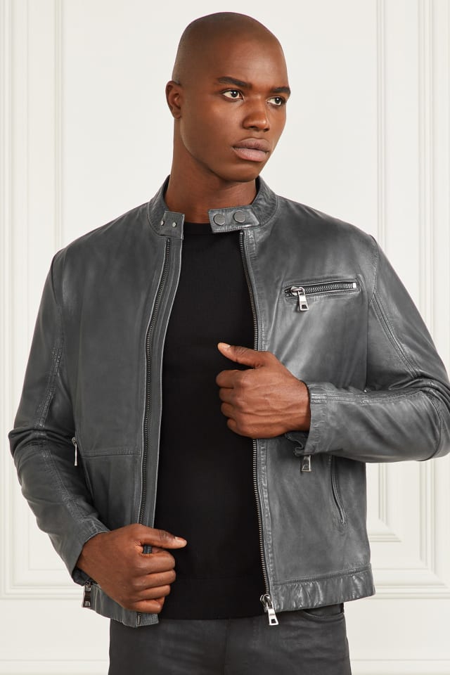 MARCIANO by GUESS® Leather Biker Jacket