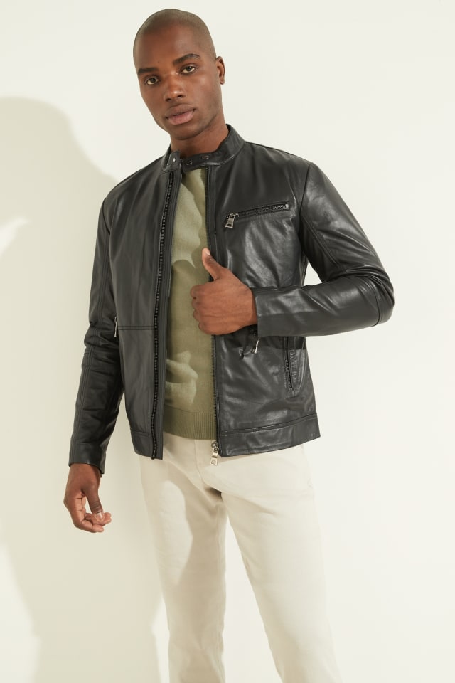 MARCIANO by GUESS® Leather Biker Jacket
