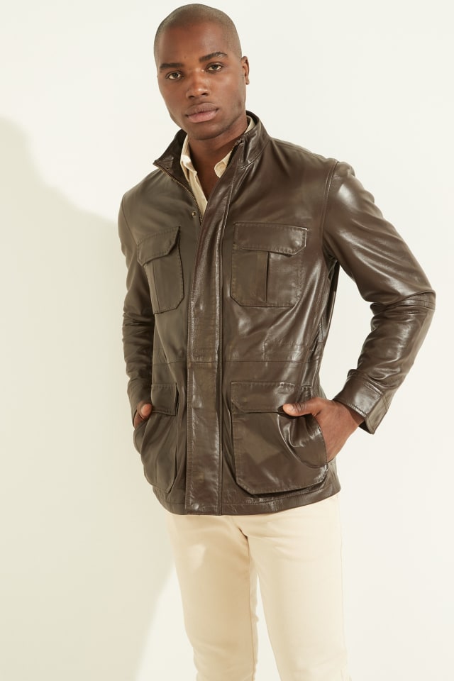 MARCIANO by GUESS® Leather Field Jacket