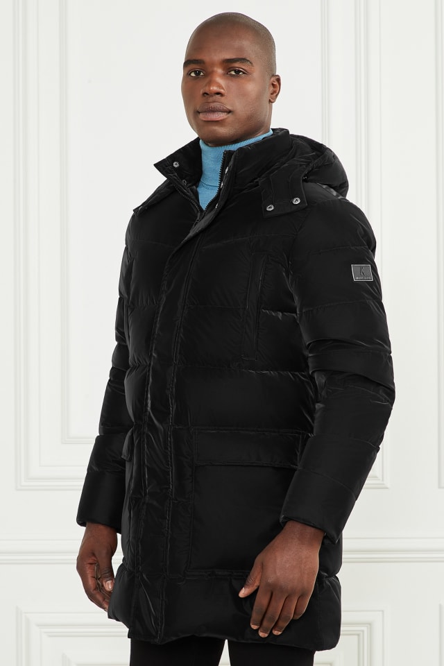 MARCIANO by GUESS® Long Down Hooded Jacket