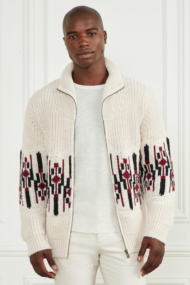 MARCIANO by GUESS® Jacquard High Neck Cardigan