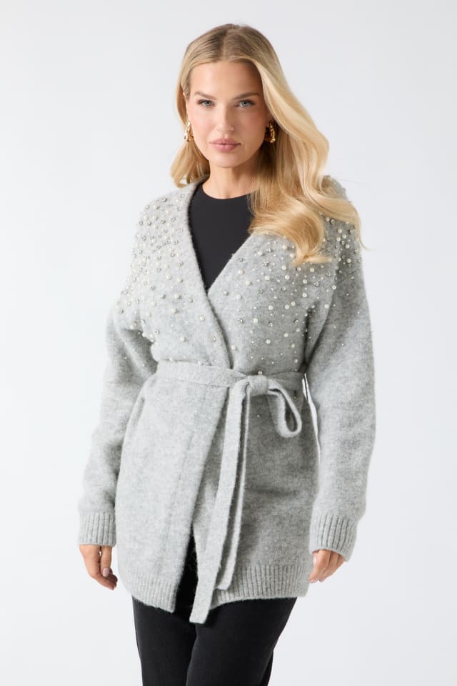 MARCIANO by GUESS® Sibilla Belted Embellished Cardigan