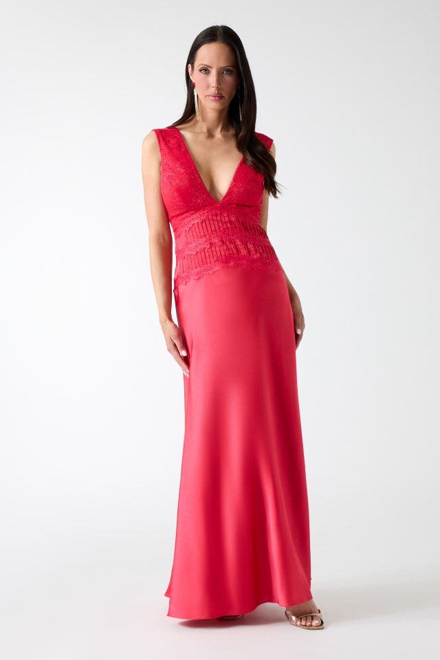 Robe en satin Lavina