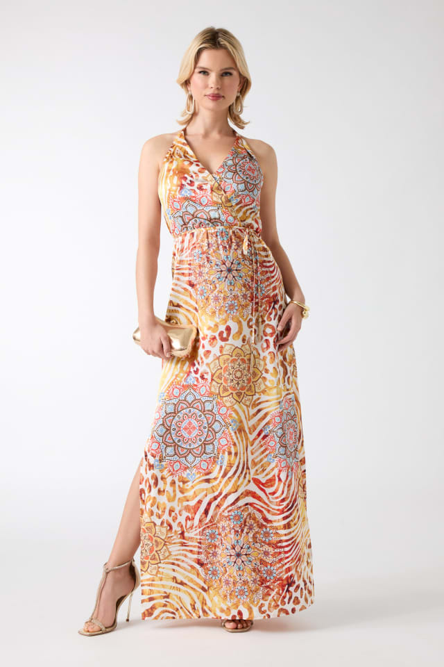 ladies party maxi dresses PRETTYGARDEN Women's Fall Wedding Guest Dresses Long Sleeve V Neck Flo