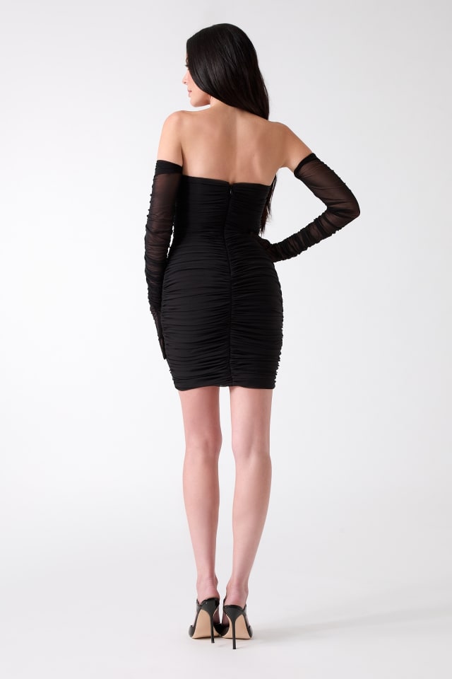 MARCIANO by GUESS® Alannah Mesh Dress & Gloves