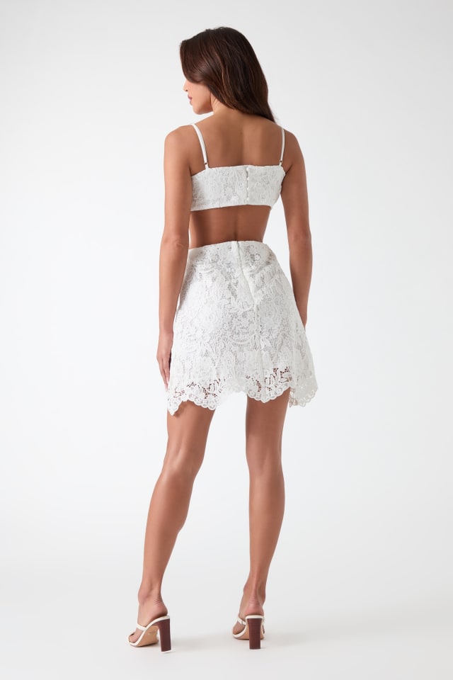guess white lace dress Celeste Lace Dress