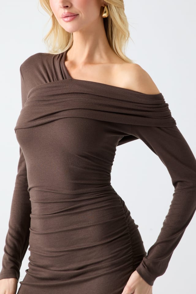 MARCIANO by GUESS® Eco Astrid Off-Shoulder Draped Dress