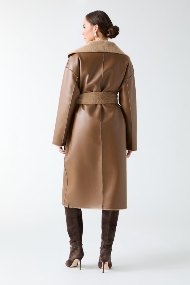 MARCIANO by GUESS® Ines Reversible Faux-Leather Coat