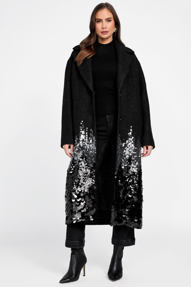 MARCIANO by GUESS® Vicky Sequin Knit Coat