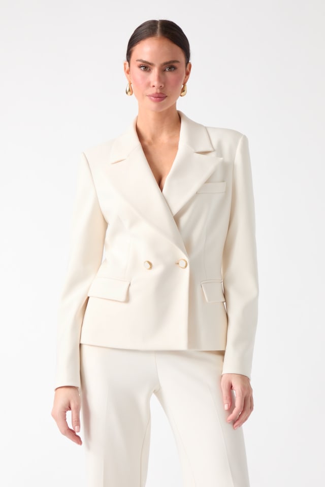 Blazer &agrave; double boutonnage &eacute;co Lia