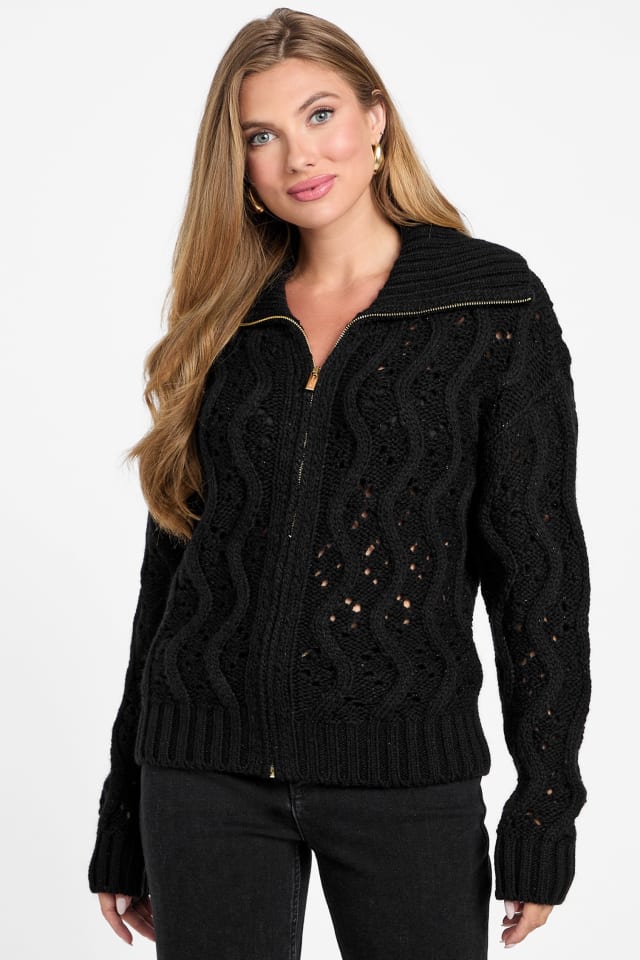 Adenora Zipped Cardigan Sweater
