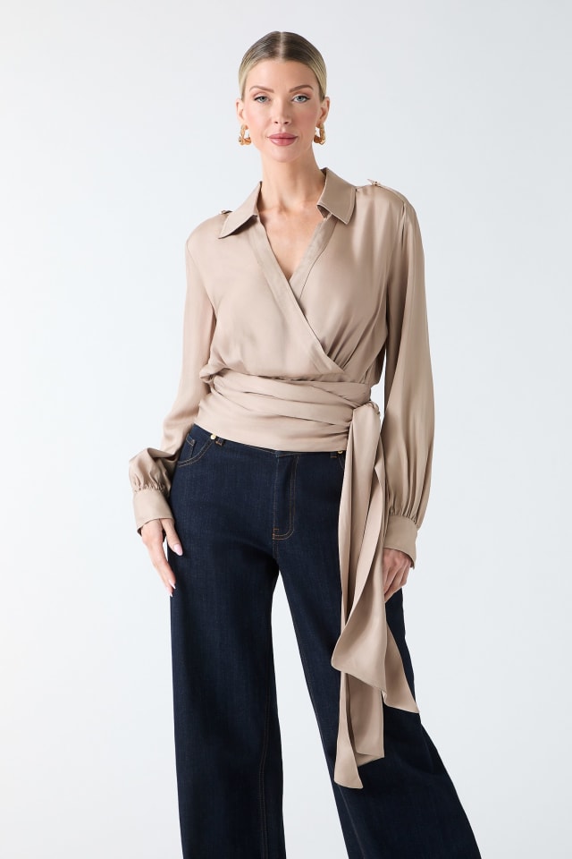 Dorian Wrap Blouse