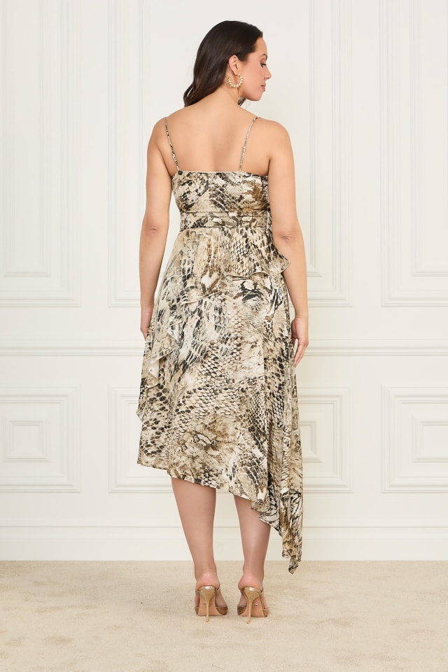 MARCIANO by GUESS® Eco Giselle Printed Asymmetrical Dress