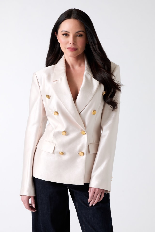 Blazer &agrave; double boutonnage &eacute;co Milla