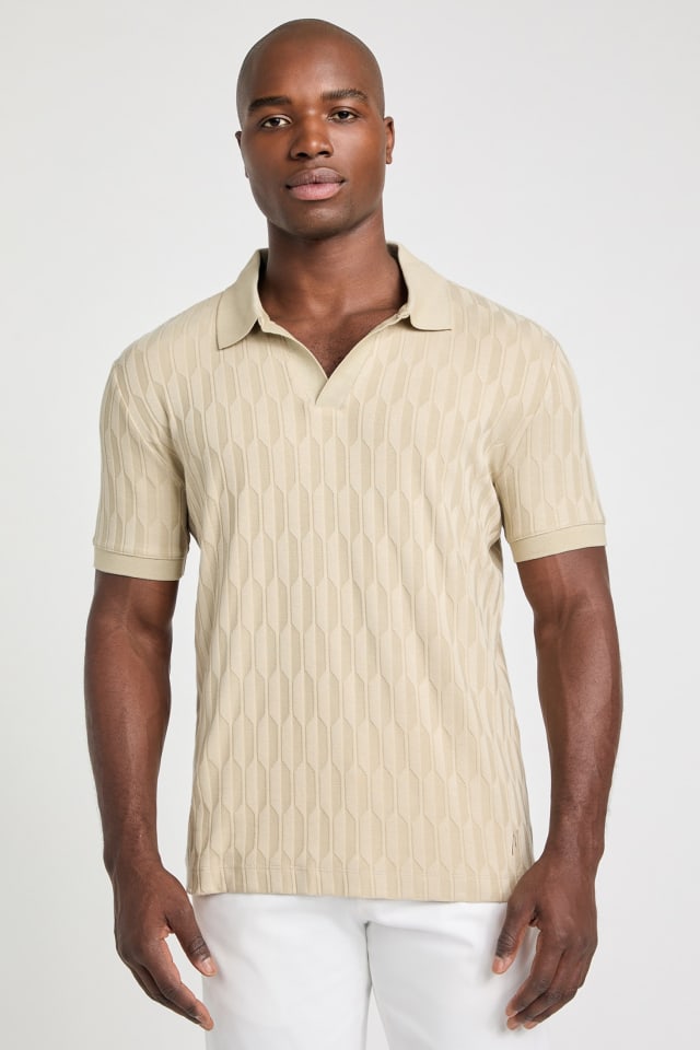 Jacquard Knit Polo