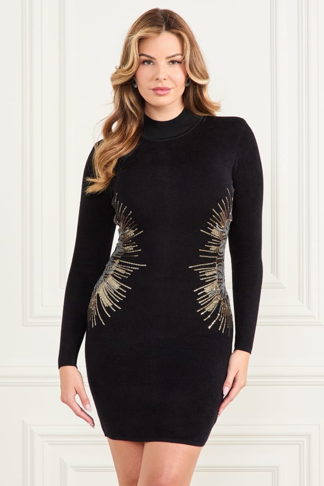 MARCIANO by GUESS® Sparkler Sequin Velour Dress