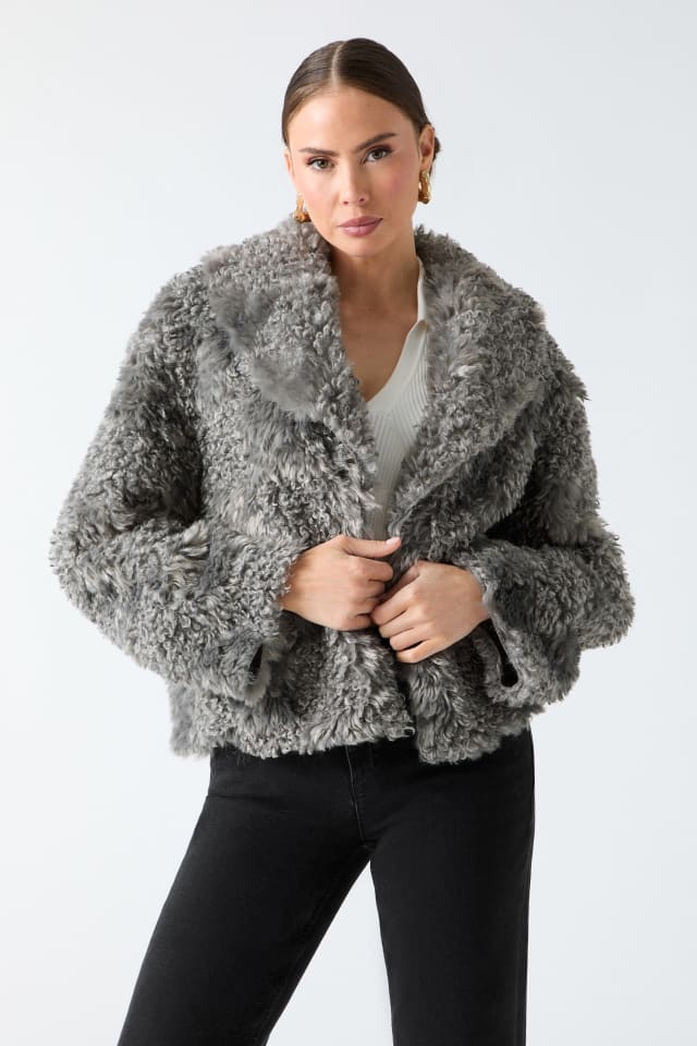 Margot Longline Faux-Fur Coat