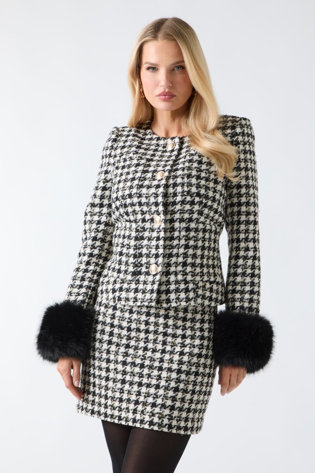 Veste en tweed Secret