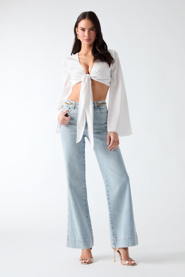 GUESS® Eco Monica Tie-Front Top Women