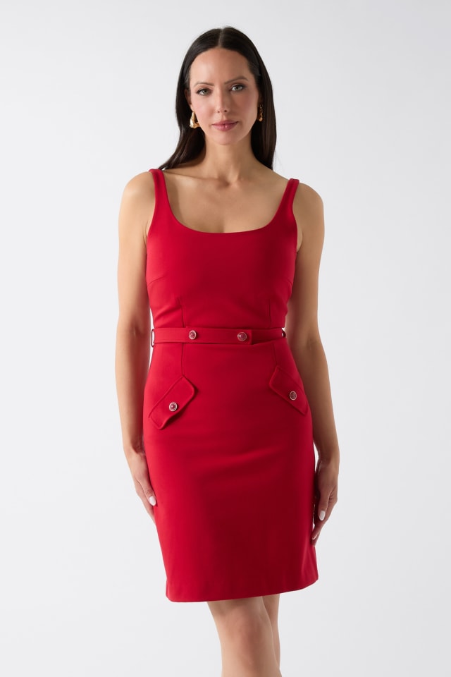 Marciano Women's Gwen Sleeveless Sheath Dress - White - Casual Dresses