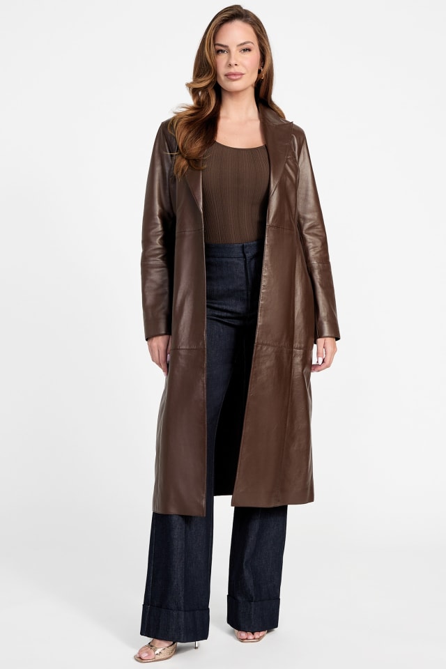 MARCIANO by GUESS® Lana Leather Trench Coat