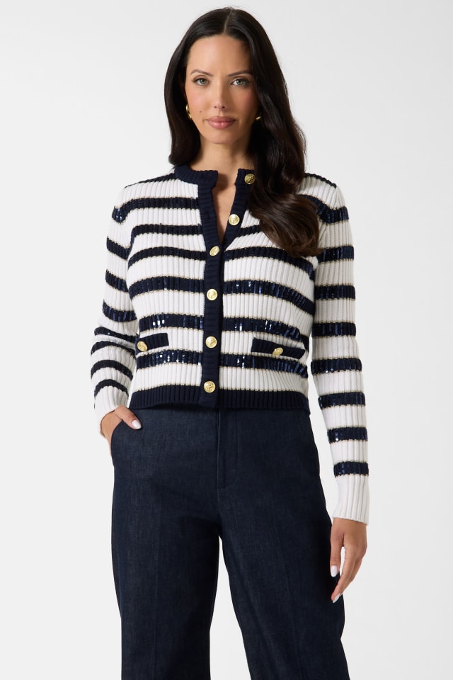 MARCIANO GUESS ビジュー&スパンコール カーディガン MARCIANO by GUESS® Marciano sequins cardigan