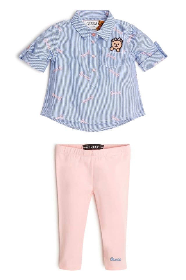 Chemise en popeline et legging (0-24M)