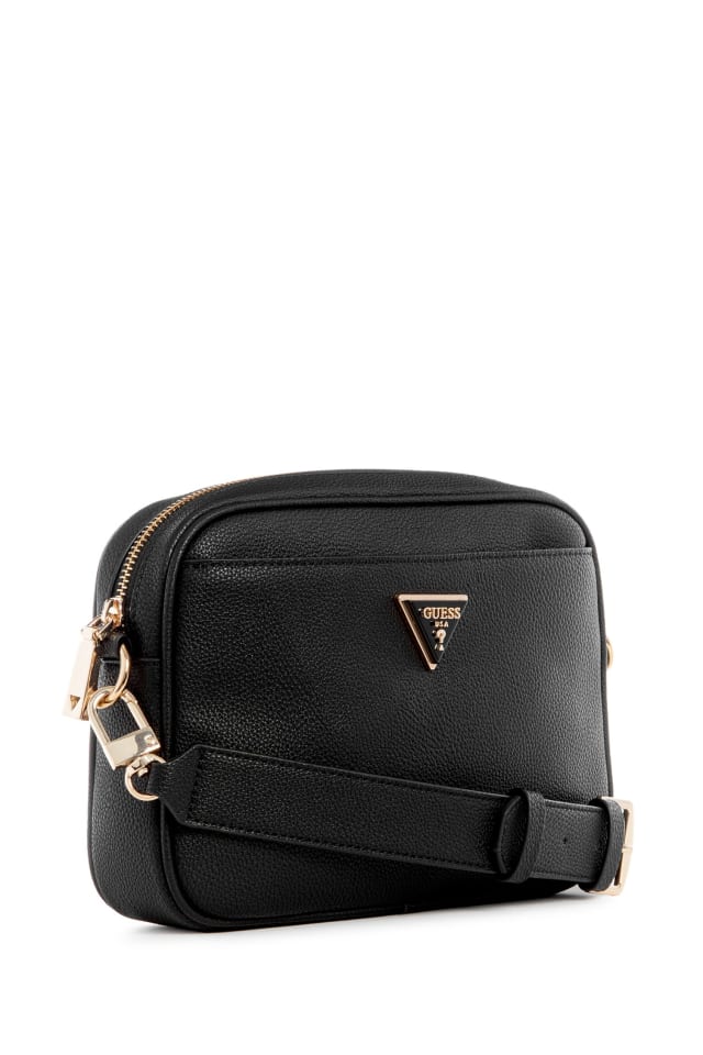 ゴールデングース　ウエストバック　ブラック　イタリア製　牛革　カウレザー GUESS® Meridian Camera Bag Women