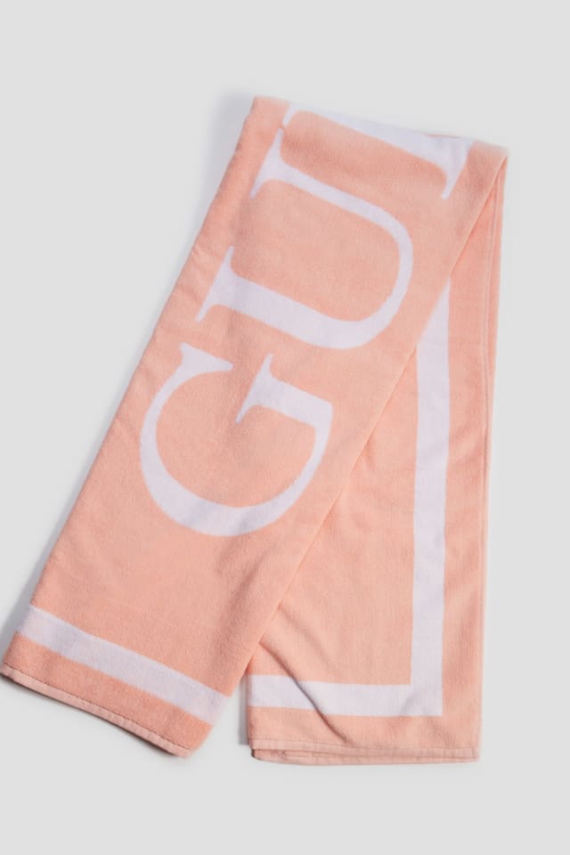 Serviette de bain &agrave; triangle de signature en jacquard