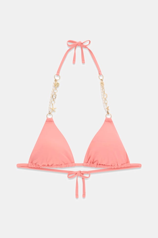 GUESS® Chain triangle bikini top Women