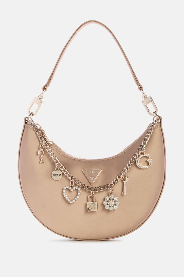 Tasmin Charm Appliqu&eacute; Hobo Bag