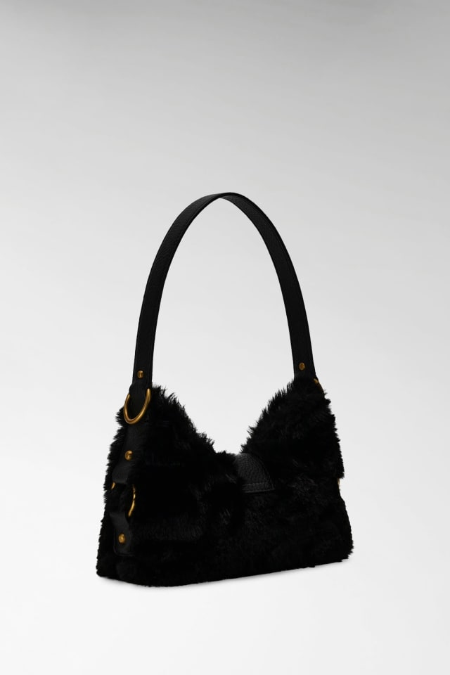 GUESS® Camden Mini Faux Fur Shoulder Bag Women