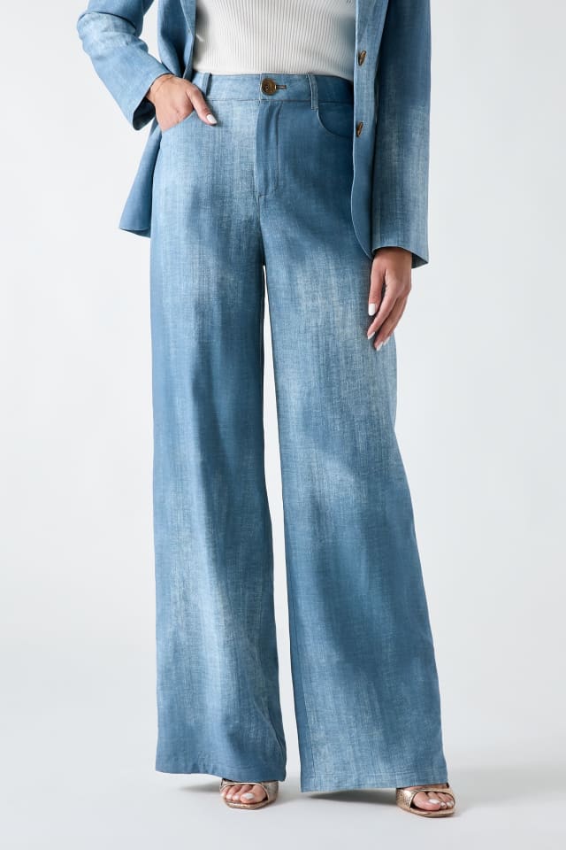 Pantalon ombr&eacute; en viscose Marciano