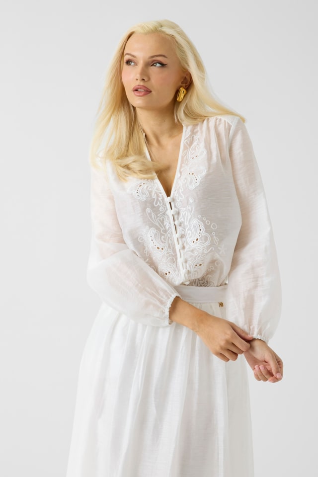 Marciano linen-blend shirt
