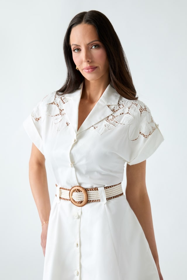 MARCIANO by GUESS® Marciano embroidered shirt dress