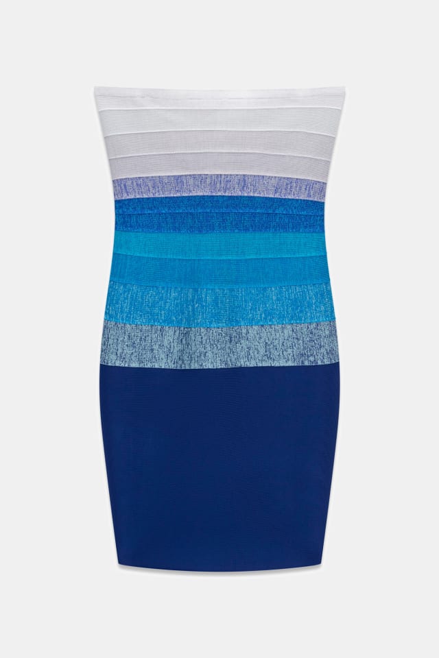 blue ombre bandage dress MARCIANO by GUESS® Marciano gradient 20% Nylon Ladies Size:22 ankle length wedding dress Embellished Corset Maxi Dress
