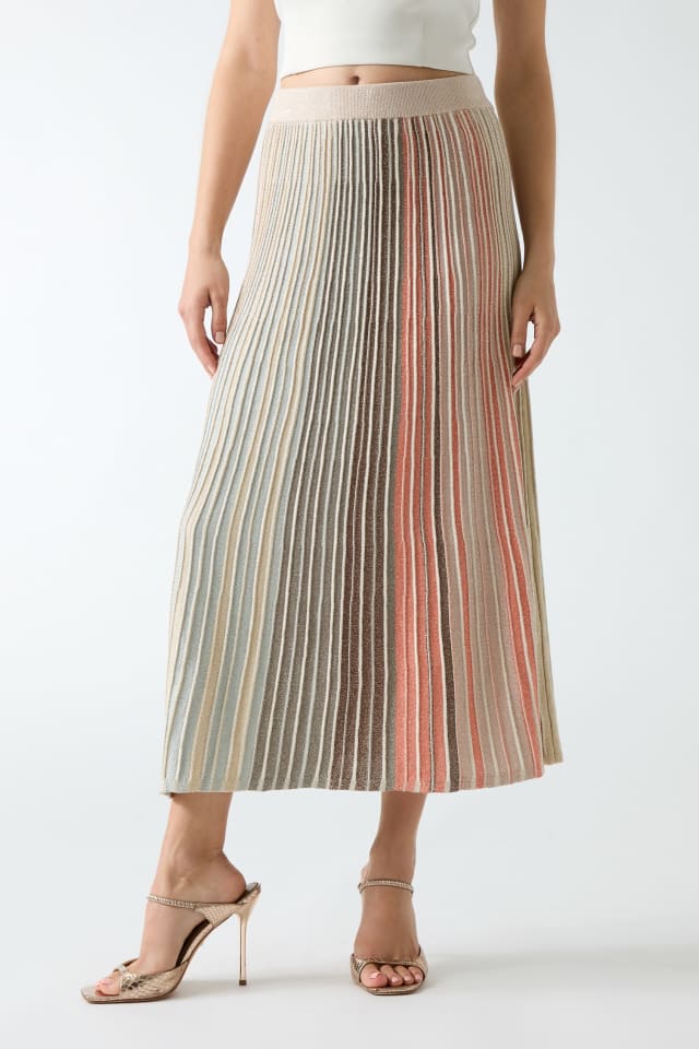Marciano pleated maxi skirt