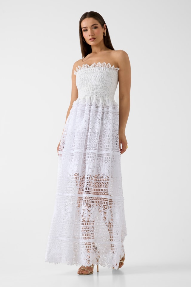 Marciano strapless maxi dress