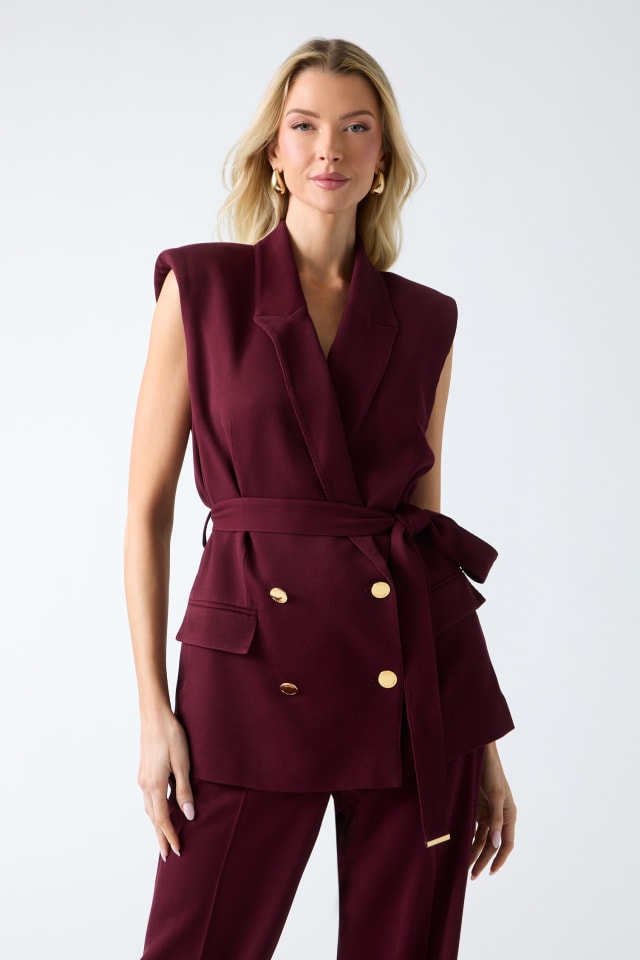 gilet en m&eacute;lange de laine Marciano