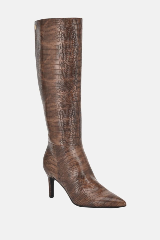 Anorra Croc-Embossed Tall Boots
