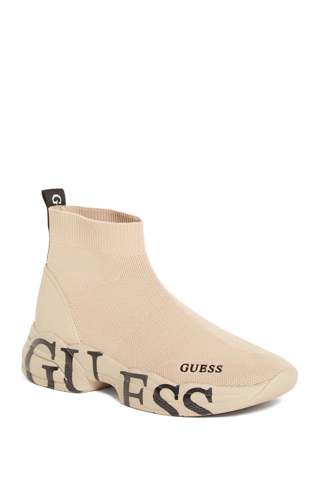 Pause Logo Knit Sneakers