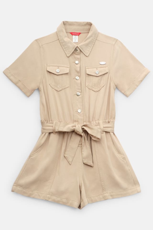 Rachel Twill Romper (7-14)