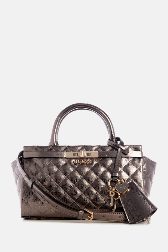 GUESS® Idra Small Faux-Leather Satchel