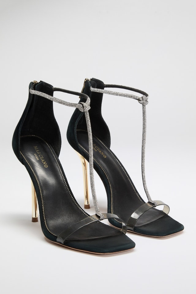 Sandales embellies &agrave; talons Olivia