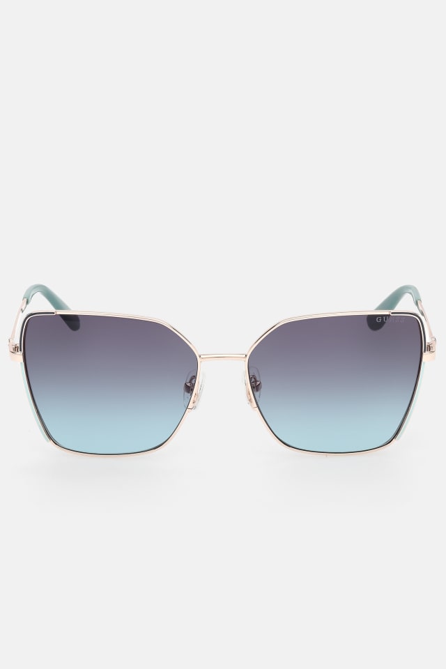 Geometric Butterfly Metal Sunglasses