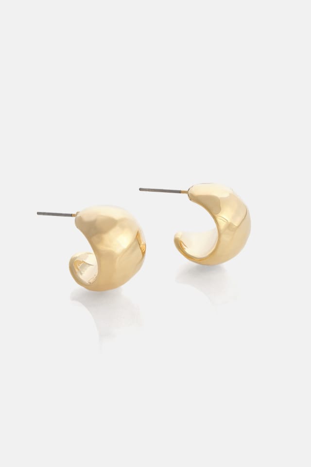 Gold-Tone Disco Ball Earrings