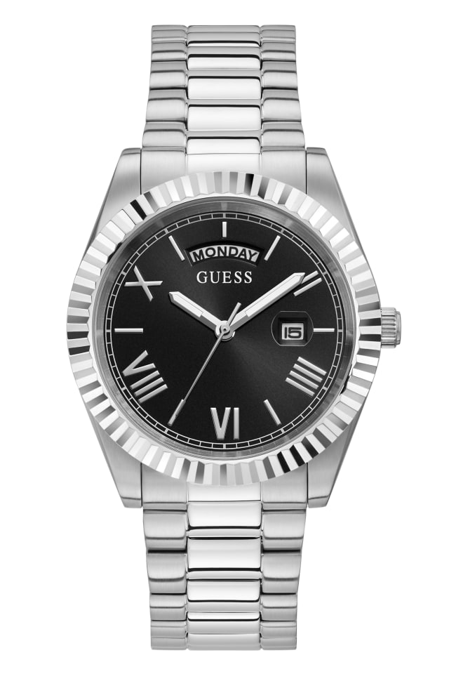 GUESS® Silver-Tone Analog Watch
